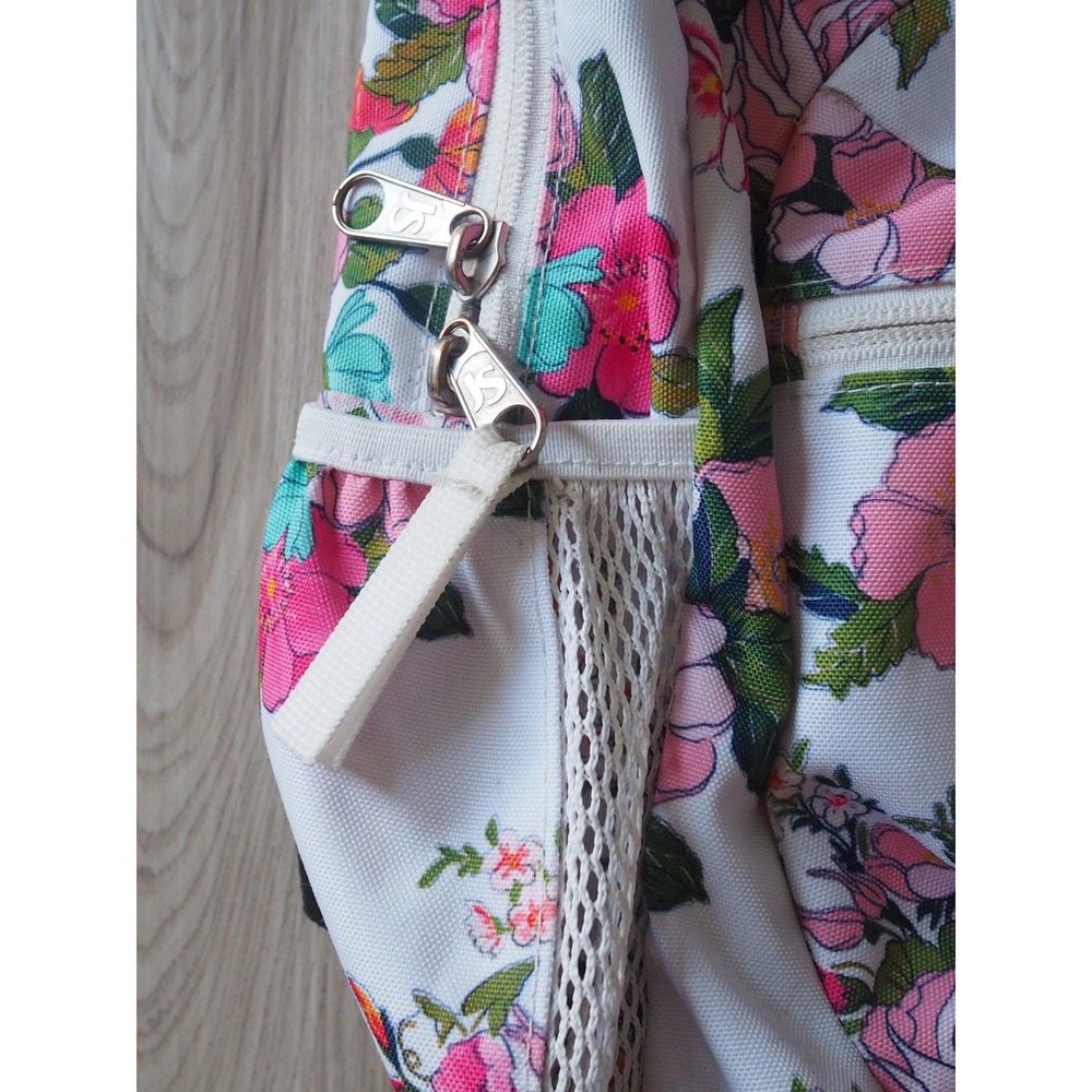 JanSport Floral Print White Multi Backpack Cottagecore OS Good School Travel - Picture 5 of 16